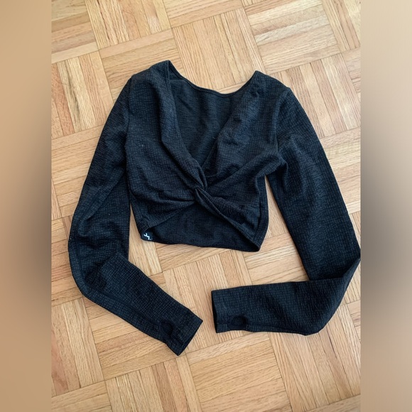 Joy Lab Women’s Bolero Shrug Activewear Longsleeve Crop w/ Thumbholes size XS - Picture 3 of 11